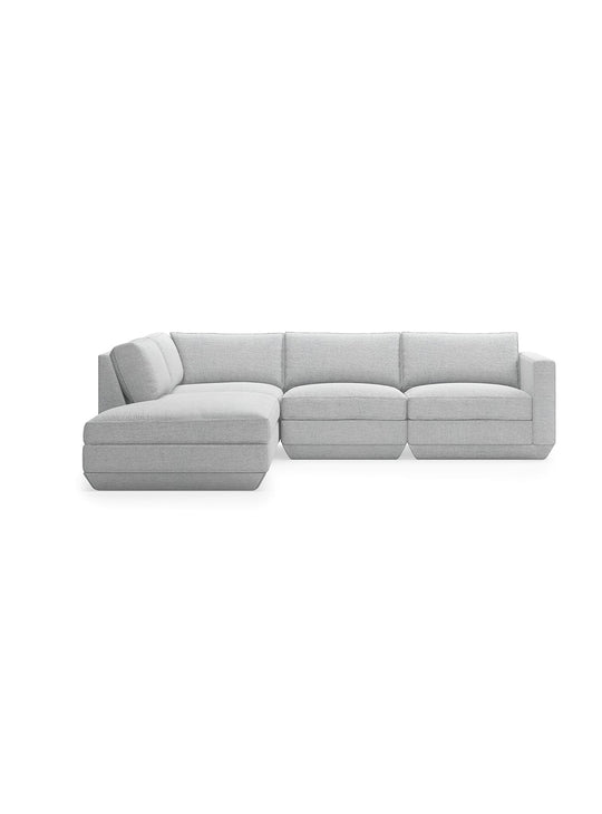Sofa sectionnel lounge 4 places Podium de Gus* Modern, luxe moderne et soutien durable. bayview silver