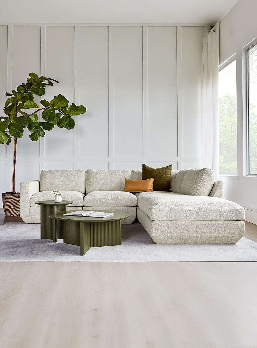 Sofa sectionnel lounge 4 places Gus* Modern Podium, œuvre modulaire au style unique. copenhagen fossil