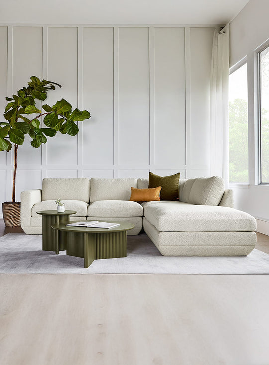 Sofa sectionnel lounge 4 places Gus* Modern Podium, œuvre modulaire au style unique. copenhagen fossil