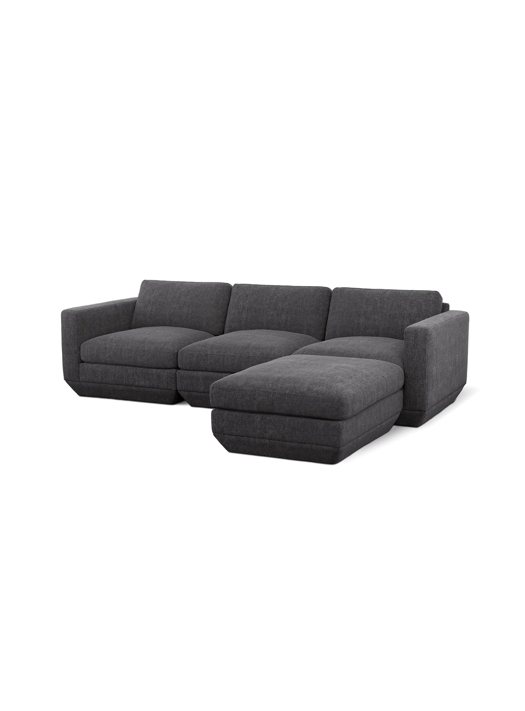Sofa sectionnel Gus* Modern Podium : une configuration 4 places élégante avec modules faciles à reconfigurer. bastille lennox
