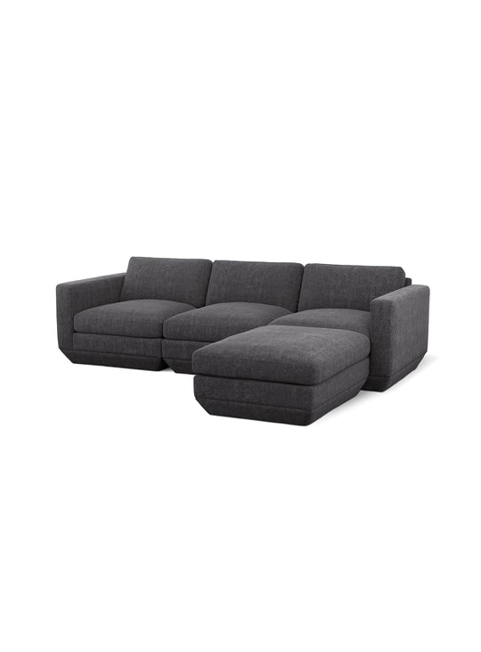 Sofa sectionnel Gus* Modern Podium : une configuration 4 places élégante avec modules faciles à reconfigurer. bastille lennox