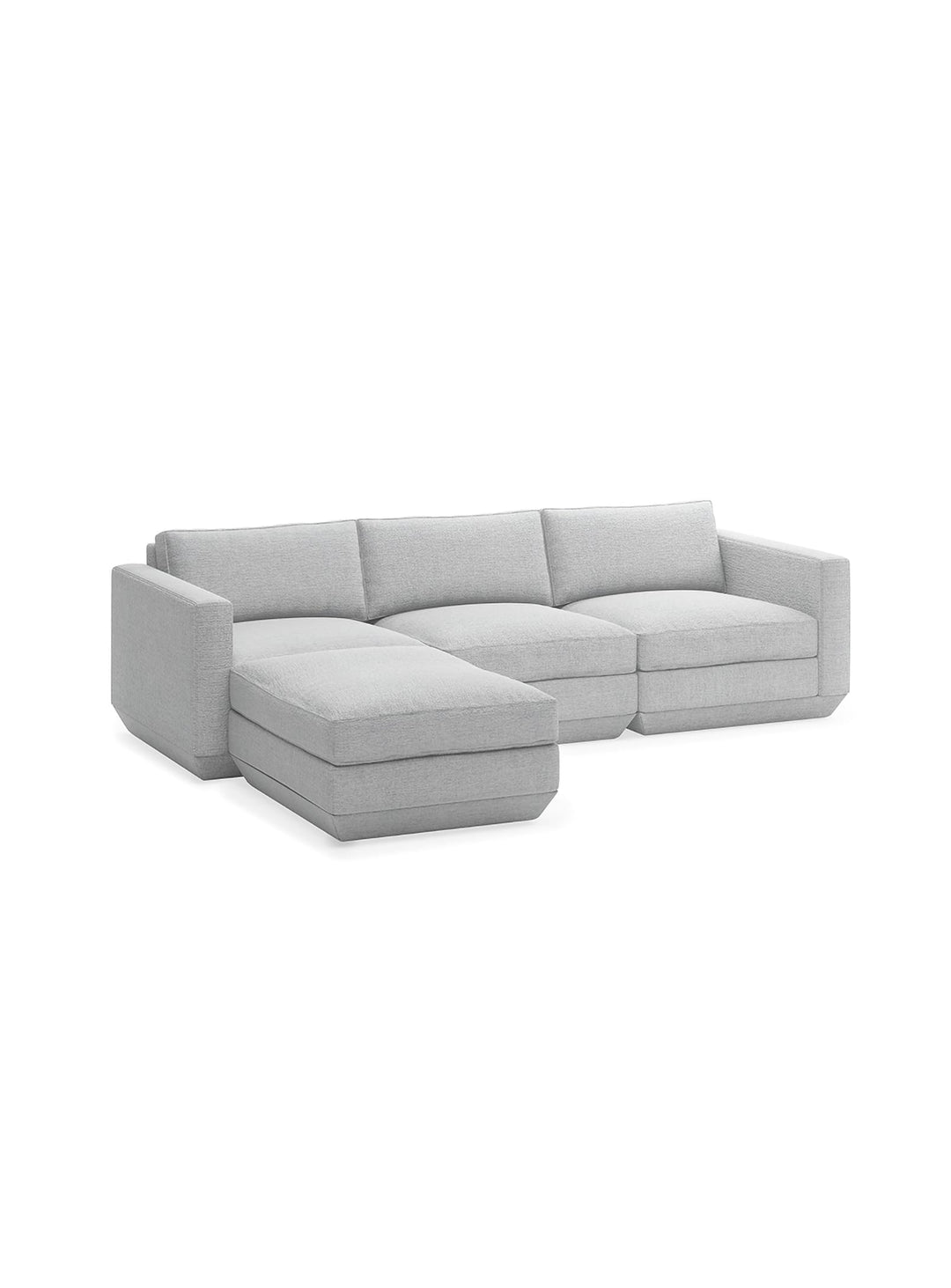 Sofa sectionnel 4 places Podium Gus* Modern, solution modulable et chic. bayview silver