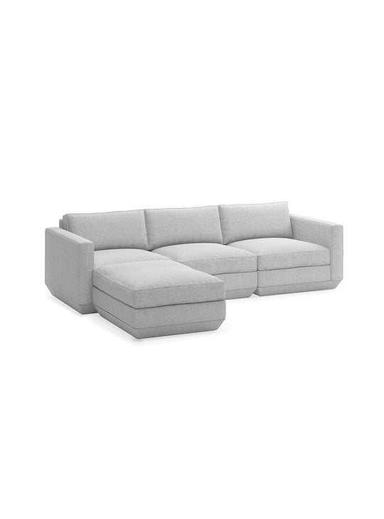 Sofa sectionnel 4 places Podium Gus* Modern, solution modulable et chic. bayview silver