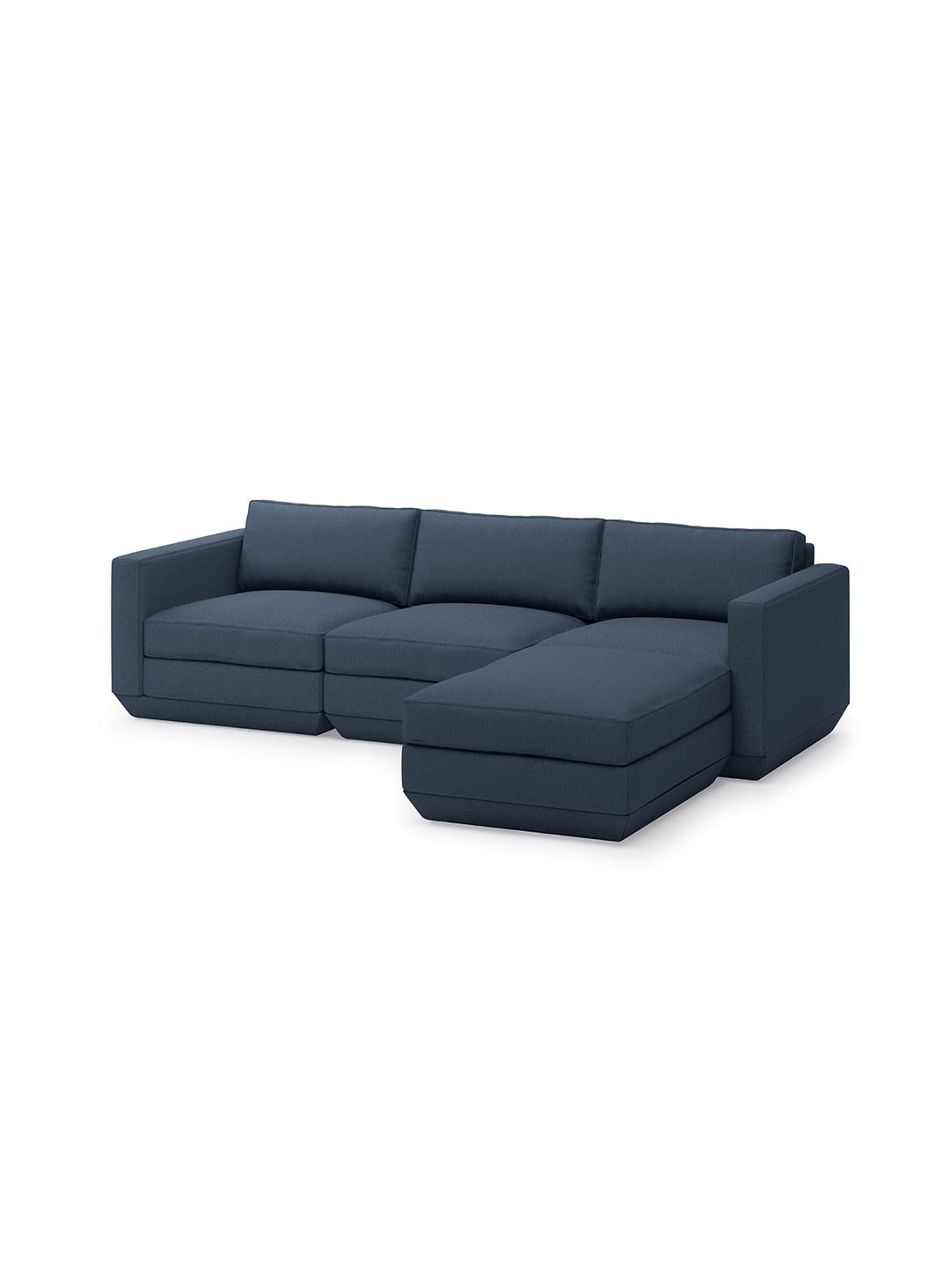 Sofa sectionnel 4 places Gus* Modern Podium, parfait pour un salon élégant. hanson navy