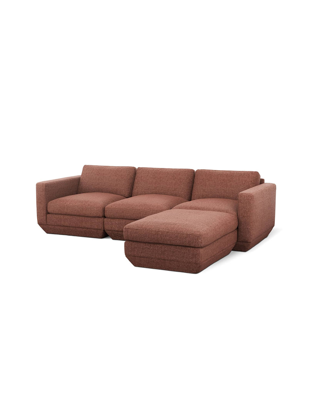 Sofa sectionnel Gus* Modern Podium : confort durable, design contemporain et structure en bois certifié FSC. regency beet