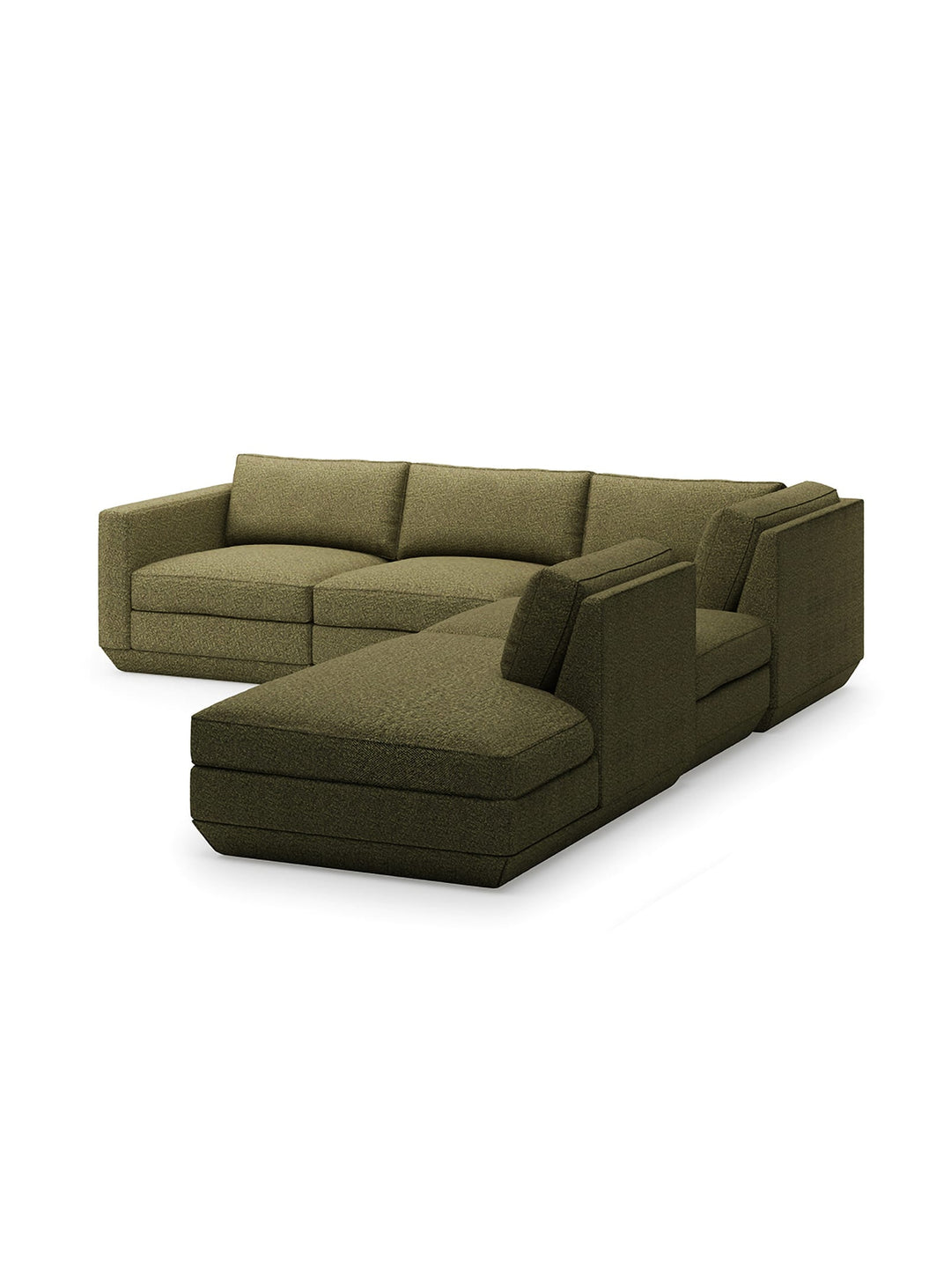 Sofa sectionnel 5 places Gus* Modern Podium, bois FSC® et allure moderne. copenhagen terra