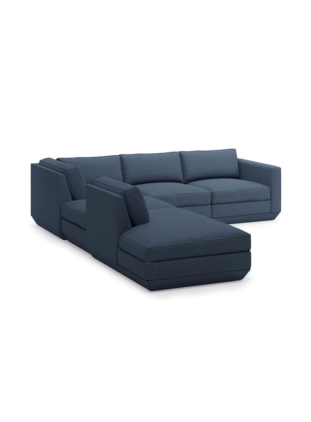 Sofa sectionnel 5 places Podium Gus* Modern, lounge confortable et design épuré. hanson navy