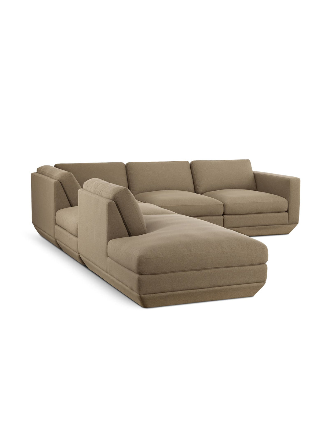 Sofa sectionnel Gus* Modern Podium : un canapé évolutif à composer selon votre espace et vos besoins. merino mocha