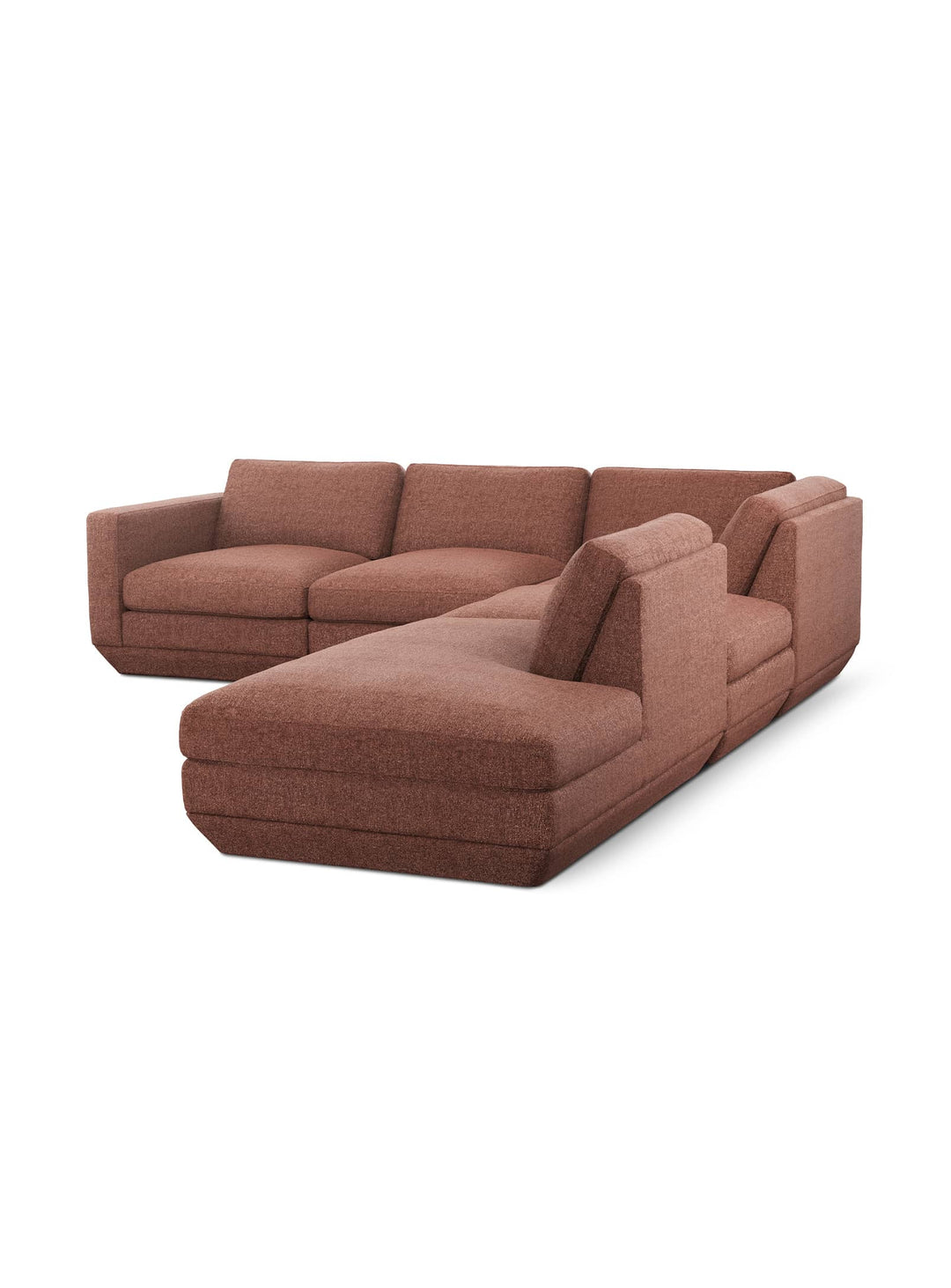 Sofa sectionnel Gus* Modern Podium : design contemporain, confort généreux et configuration entièrement modulable. regency beet