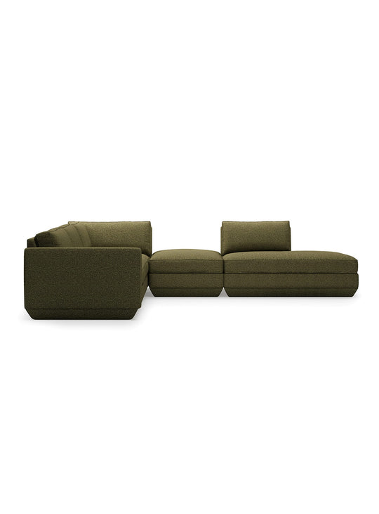 Sofa sectionnel 5 places Podium Gus* Modern, idéal pour détente et réception.