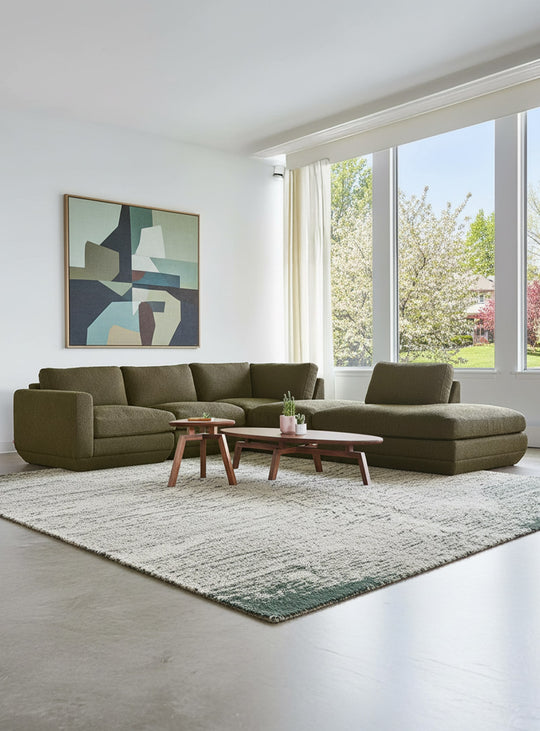 Sofa sectionnel 5 places Gus* Modern Podium, design modulable et luxe moderne. copenhagen terra