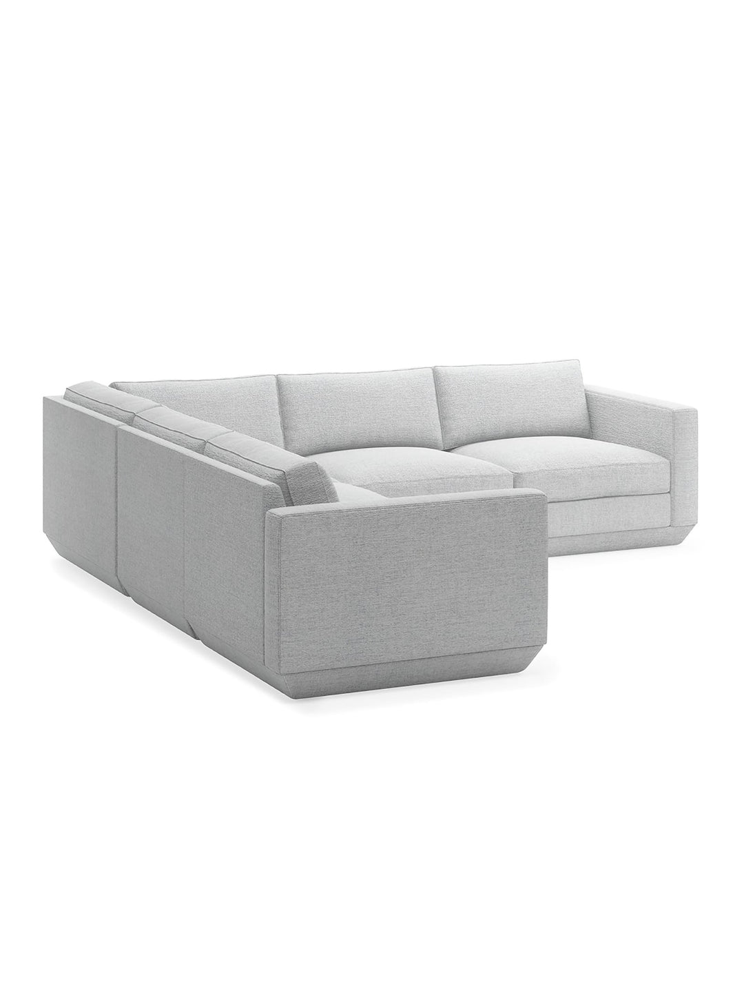 Sofa sectionnel 5 places Podium Gus* Modern, parfait pour grands espaces modernes. bayview silver