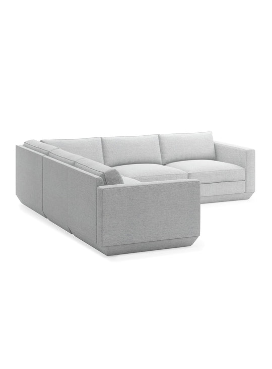 Sofa sectionnel 5 places Podium Gus* Modern, parfait pour grands espaces modernes. bayview silver