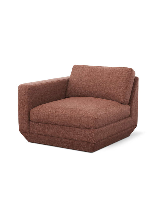 Section gauche Gus* Modern Podium : design contemporain, confort généreux et modularité pour votre salon. regency beet