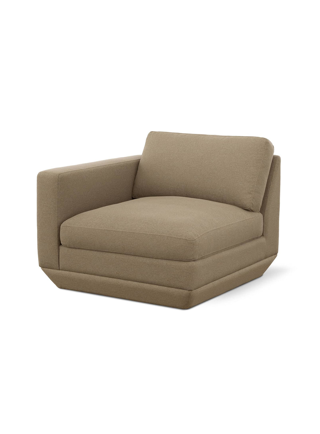 Section gauche Gus* Modern Podium : un module élégant à combiner avec les autres éléments de la collection. merino mocha