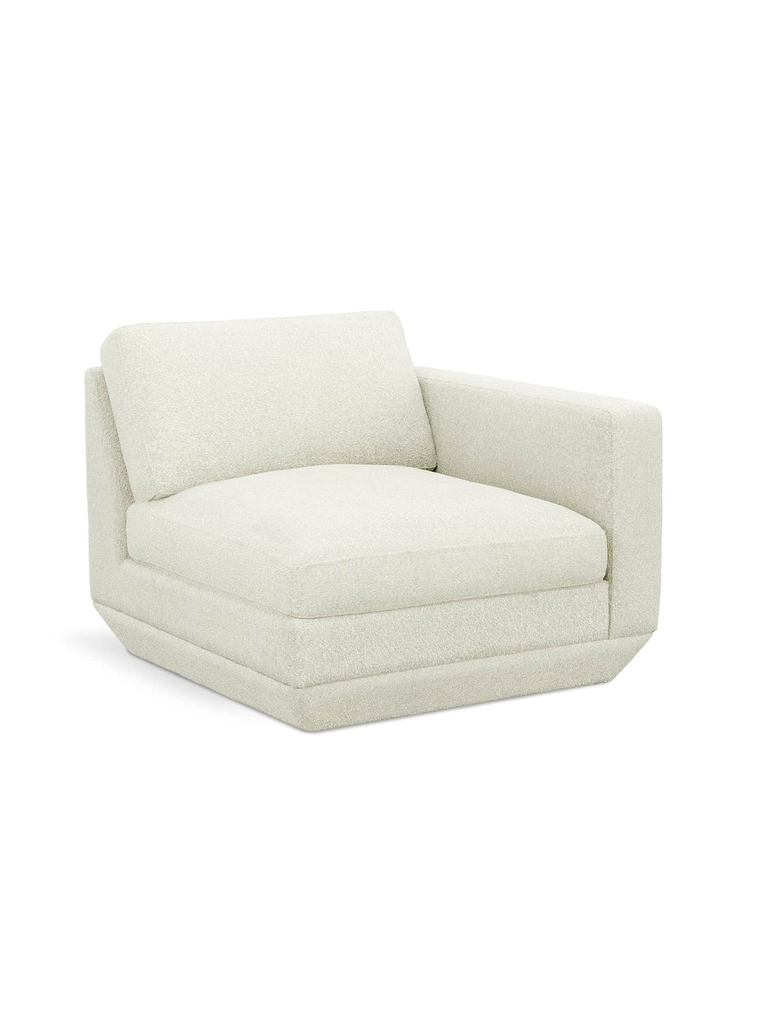 Section droite Gus* Modern Podium : une assise modulable pour composer un sofa sectionnel sur mesure. copenhagen fossil