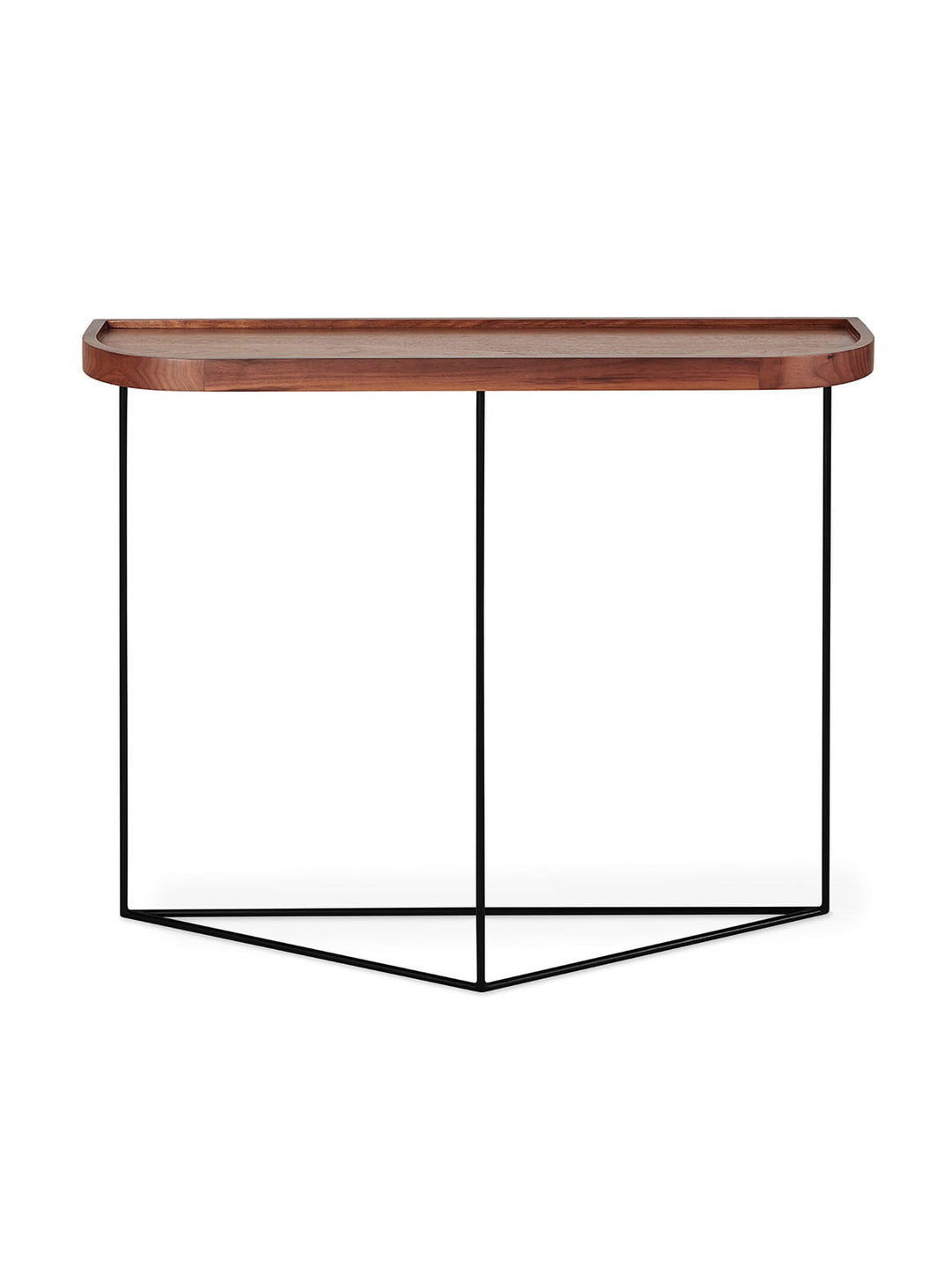 Porter Gus* Modern : table console chic et géométrique. noyer