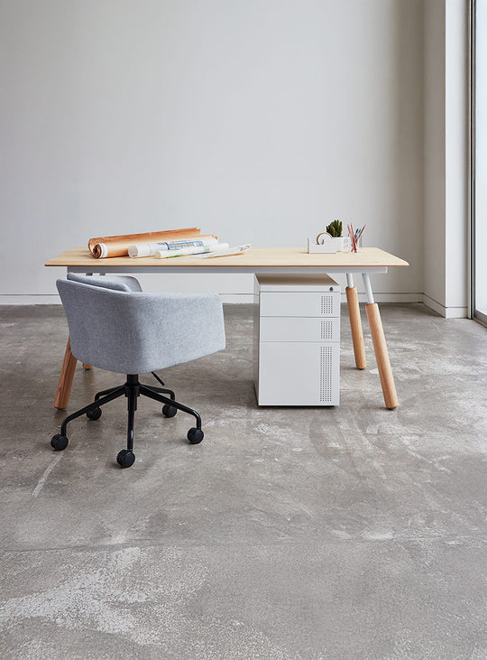 Chaise de bureau Radius Gus* Modern, design soigné pour bureau moderne. bayview silver