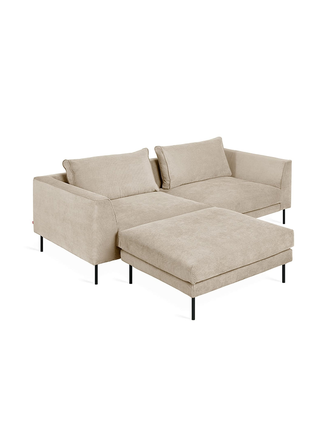 Sofa bi-sectionnel Gus* Modern Renfrew, sofa + ottoman pour configurer à volonté. Mersey caribou