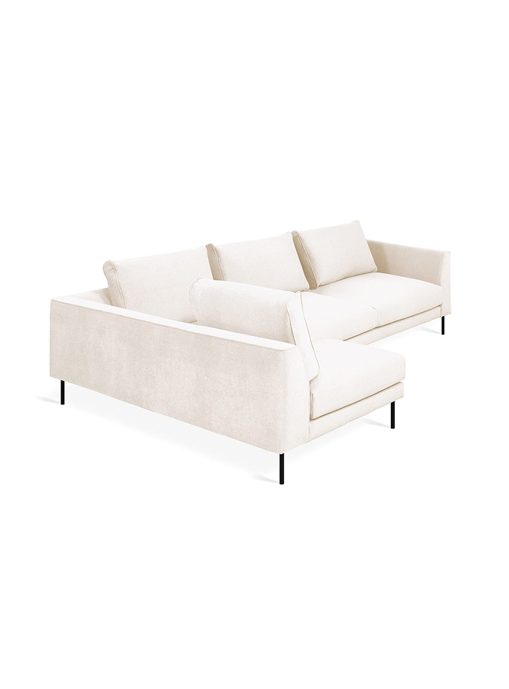Sofa sectionnel 4 places Renfrew de Gus* Modern, design flottant et élégant. merino cream