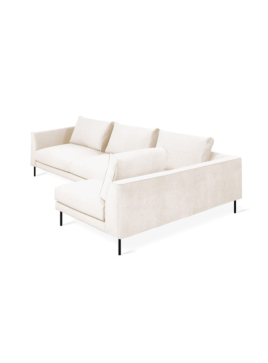 Sofa sectionnel 4 places Gus* Modern Renfrew, profil bas et allure moderne. merino cream