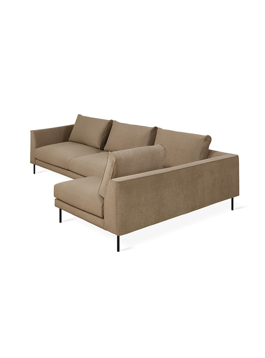 Sofa sectionnel 4 places Gus* Modern Renfrew, confort moelleux et personnalisable. merino mocha