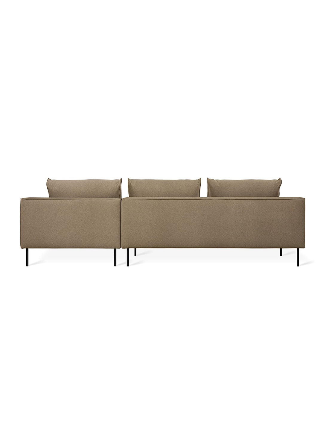 Sofa sectionnel 4 places Gus* Modern Renfrew, bois FSC® et durabilité assurée. merino mocha
