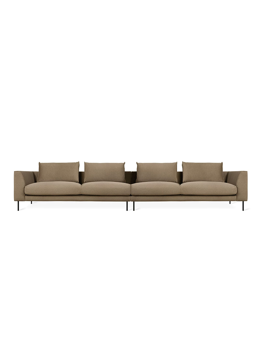 Sofa XL Gus* Modern Renfrew, coussins modulables pour confort optimal. Merino Mocha
