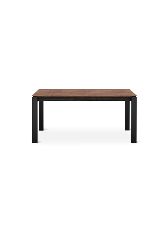 Table à dîner Gus* Modern Revell : une table extensible au design contemporain et au mécanisme ingénieux. noyer