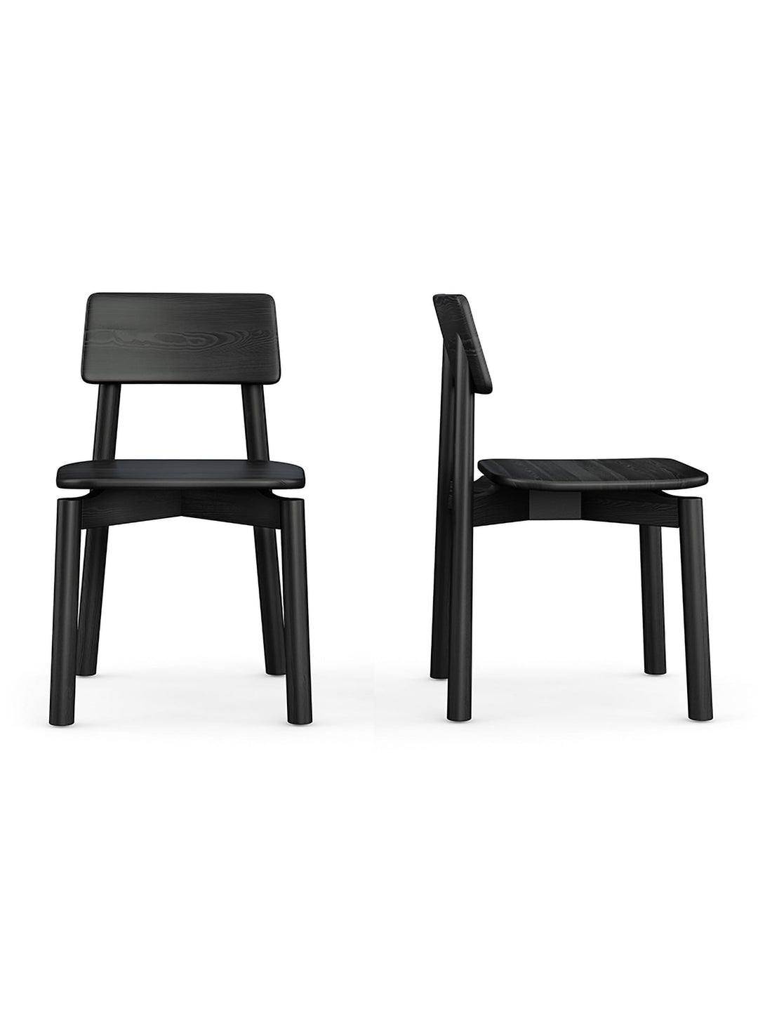 Chaise Ridley Gus* Modern, grain de bois mis en valeur par brossage fin.