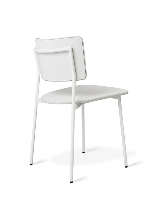 Chaise Signal de Gus* Modern, acier mince peint et style épuré. putty