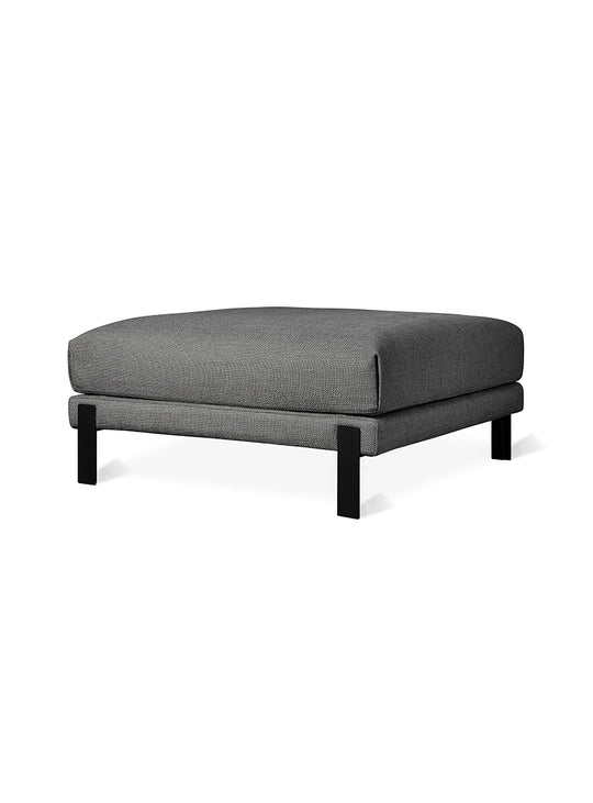 Ottoman Silverlake Gus* Modern, idéal pour un salon chic et épuré. Andorra pewter