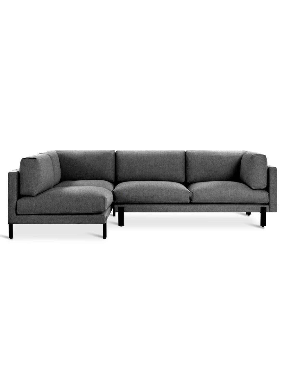 Sofa Silverlake de Gus* Modern : équilibre parfait entre style et bien-être. Andorra pewter