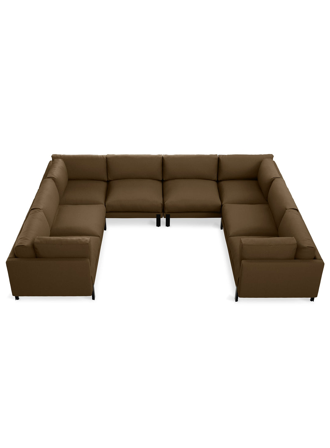 Sofa en U Silverlake de Gus* Modern : élégance scandinave et assise profonde. Velvet cocoa