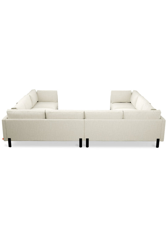 Sofa sectionnel en U Gus* Modern Silverlake : confort, espace et élégance. Sutton canvas