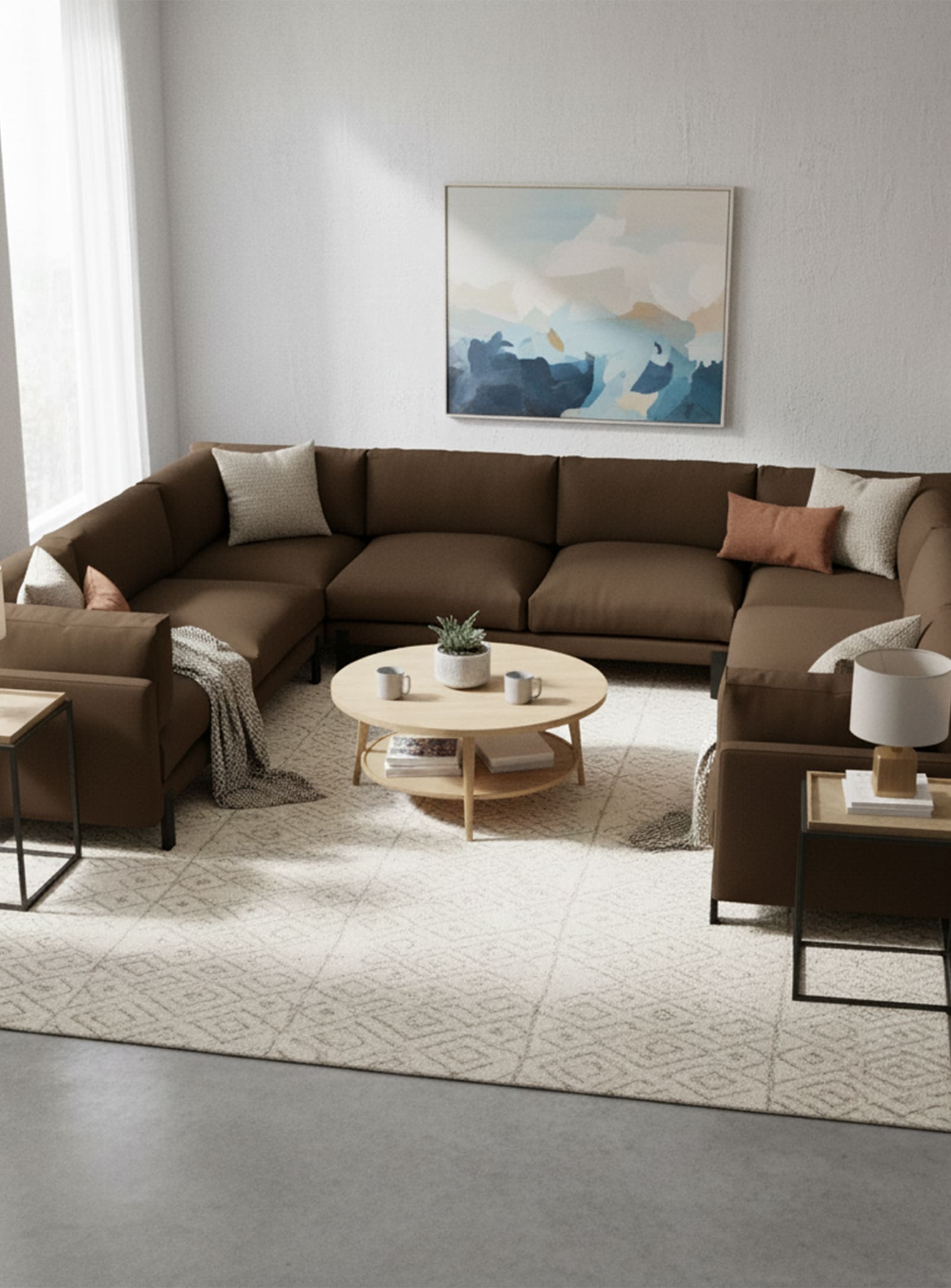 Silverlake U, large fabric sectional sofa by Gus* Modern – Nüspace