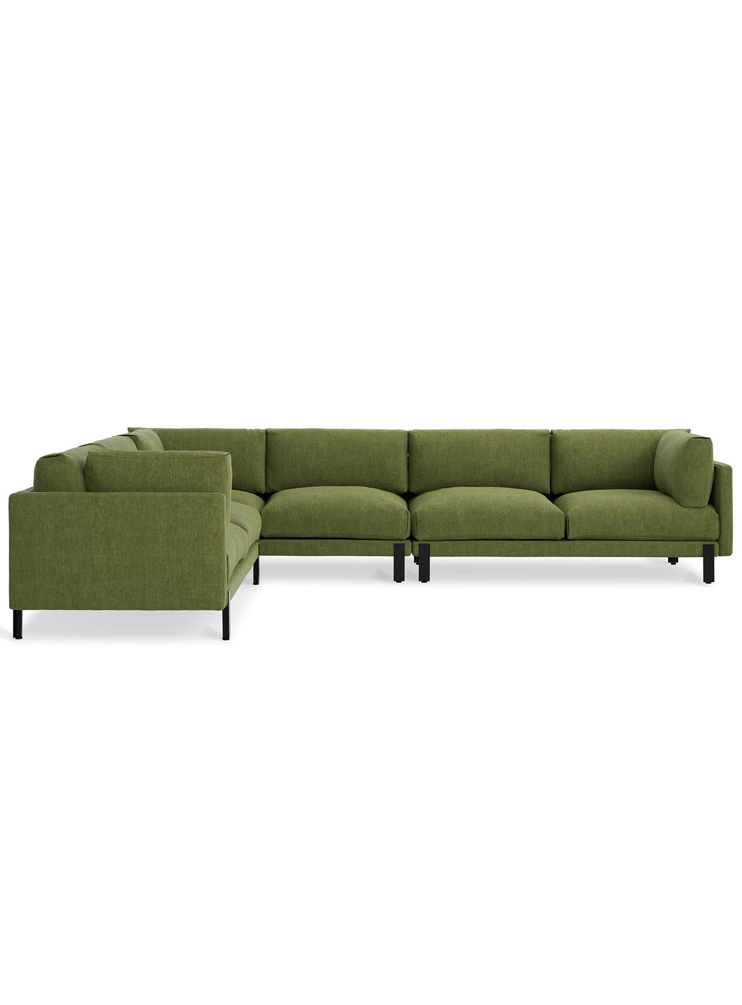 Sofa design Silverlake XL de Gus* Modern : élégance épurée et écoresponsable. Bastille clover