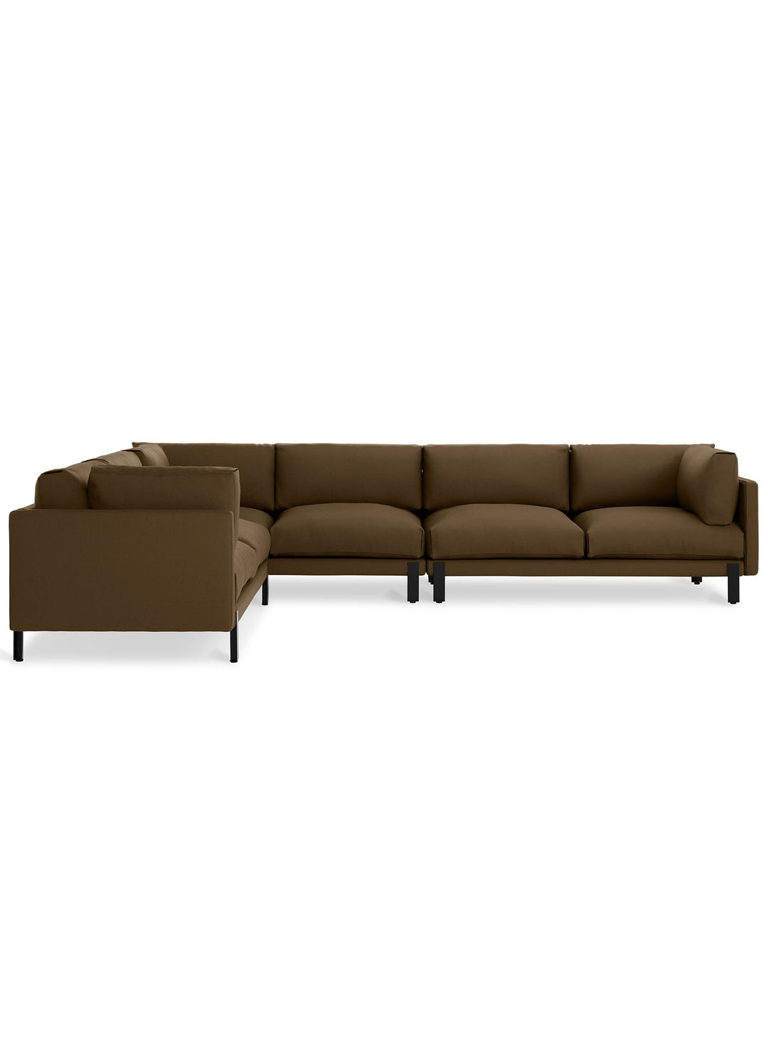 Sofa sectionnel Gus* Modern Silverlake XL : détente et durabilité réunies. Velvet cocoa