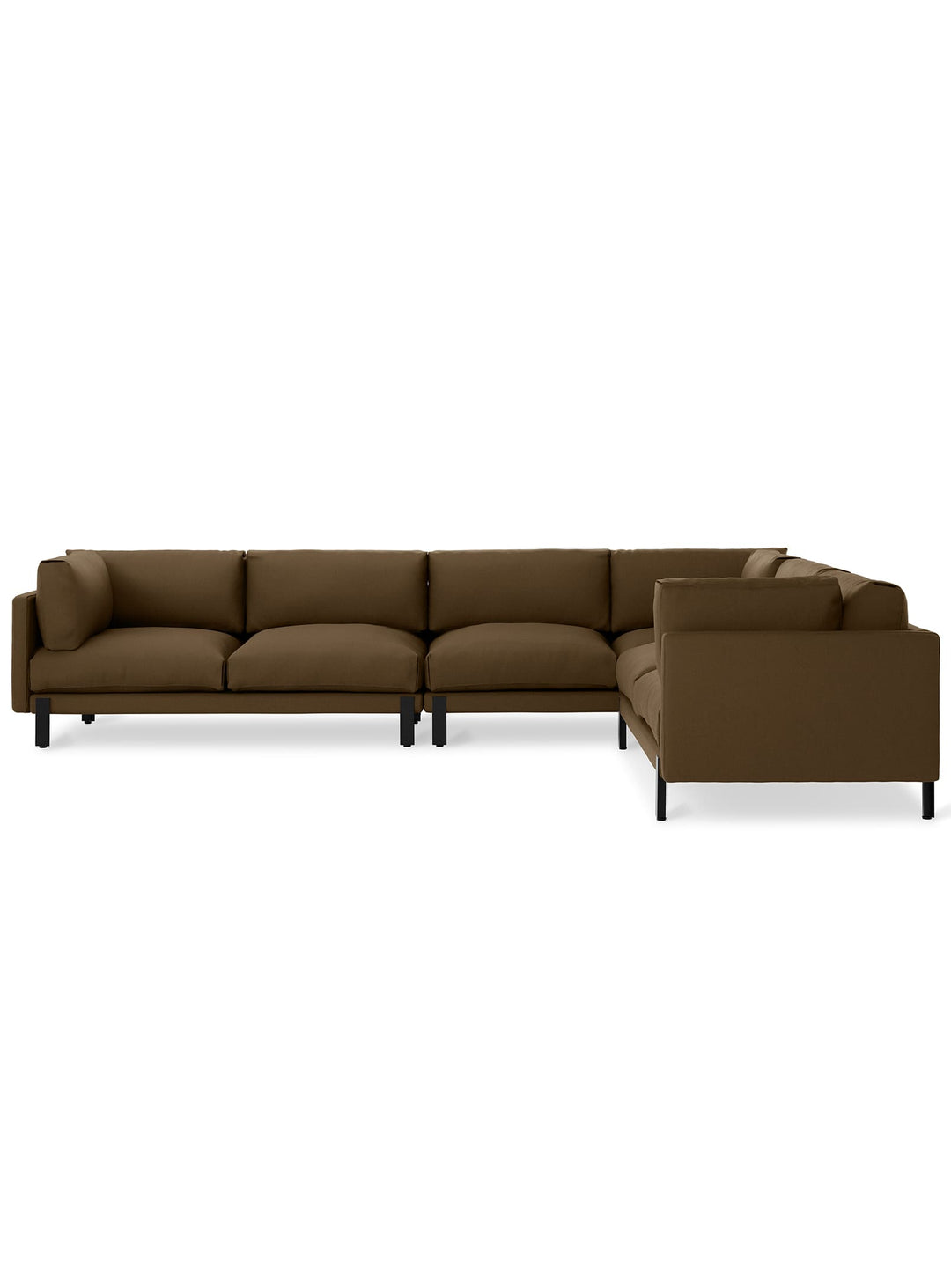 Sofa Silverlake XL de Gus* Modern : confort généreux et allure moderne. Velvet cocoa