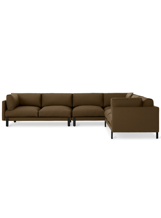 Sofa Silverlake XL de Gus* Modern : confort généreux et allure moderne. Velvet cocoa