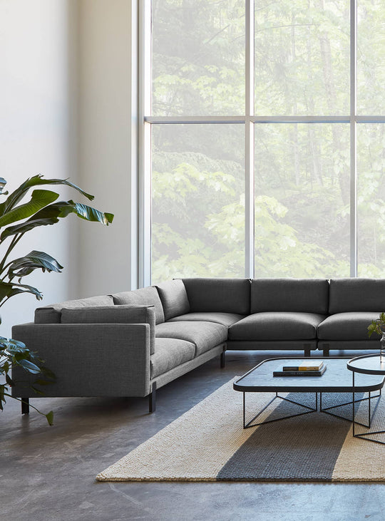 Sofa design Silverlake XL de Gus* Modern : chic minimaliste et esprit zen. Andorra pewter