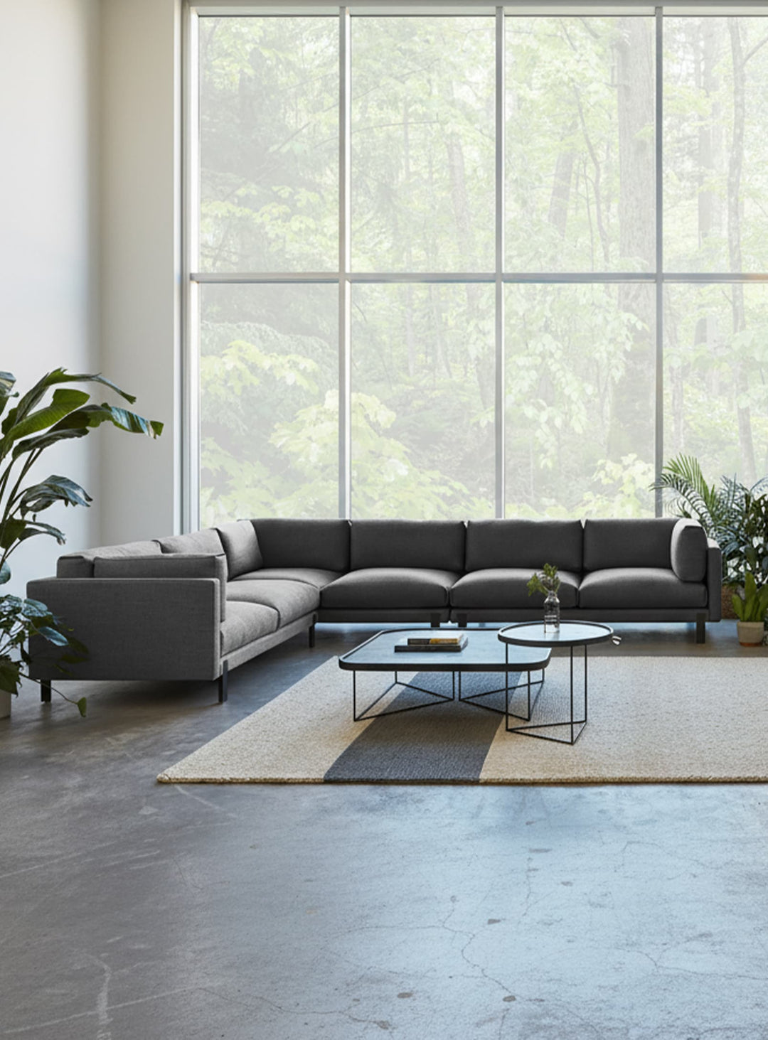 Sofa Gus* Modern Silverlake XL : confort moelleux et matériaux éthiques. Andorra pewter