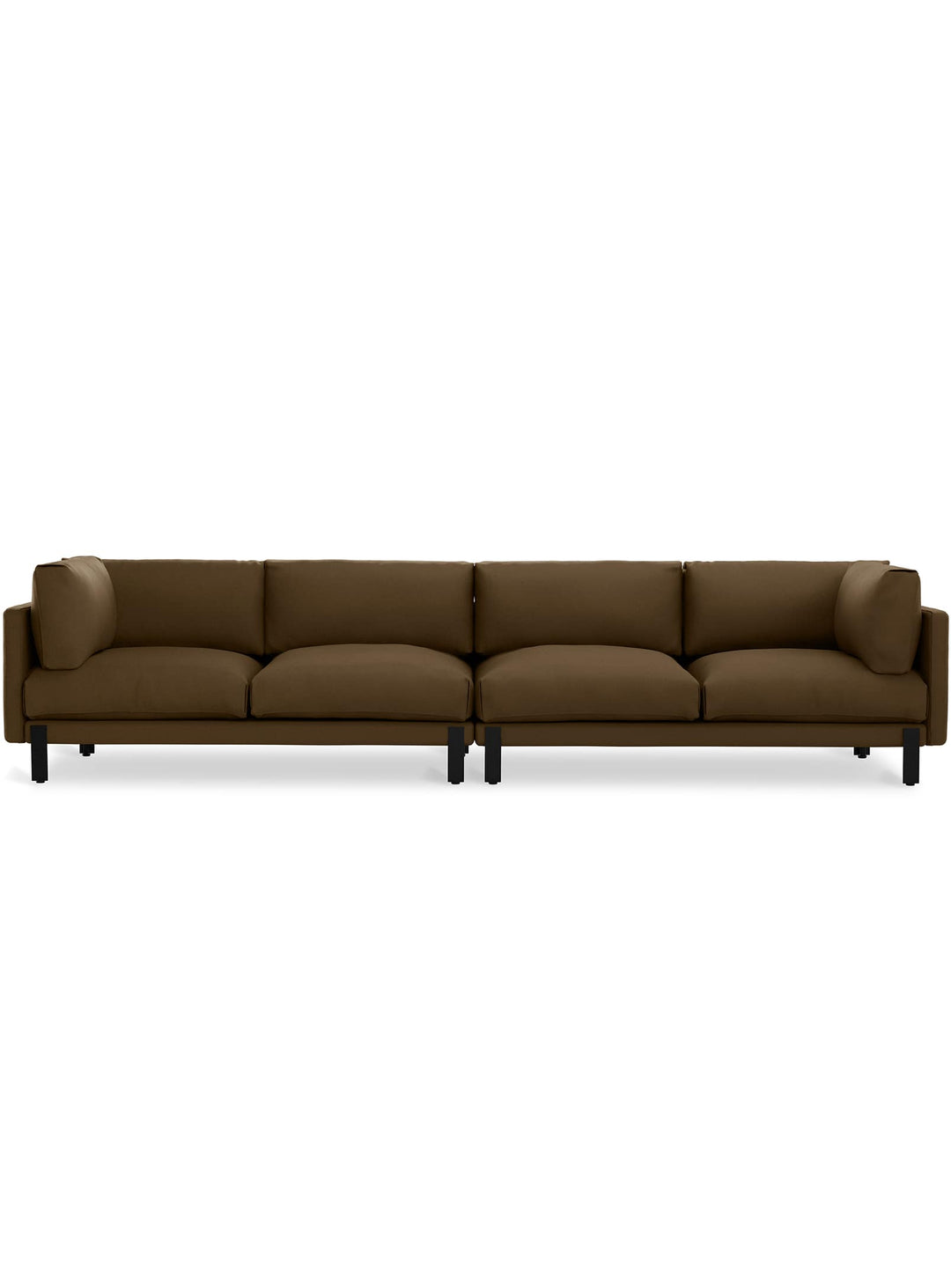 Sofa design Gus* Modern Silverlake XL : allure épurée et assise profonde. Cocoa velvet