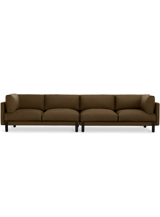 Sofa design Gus* Modern Silverlake XL : allure épurée et assise profonde. Cocoa velvet