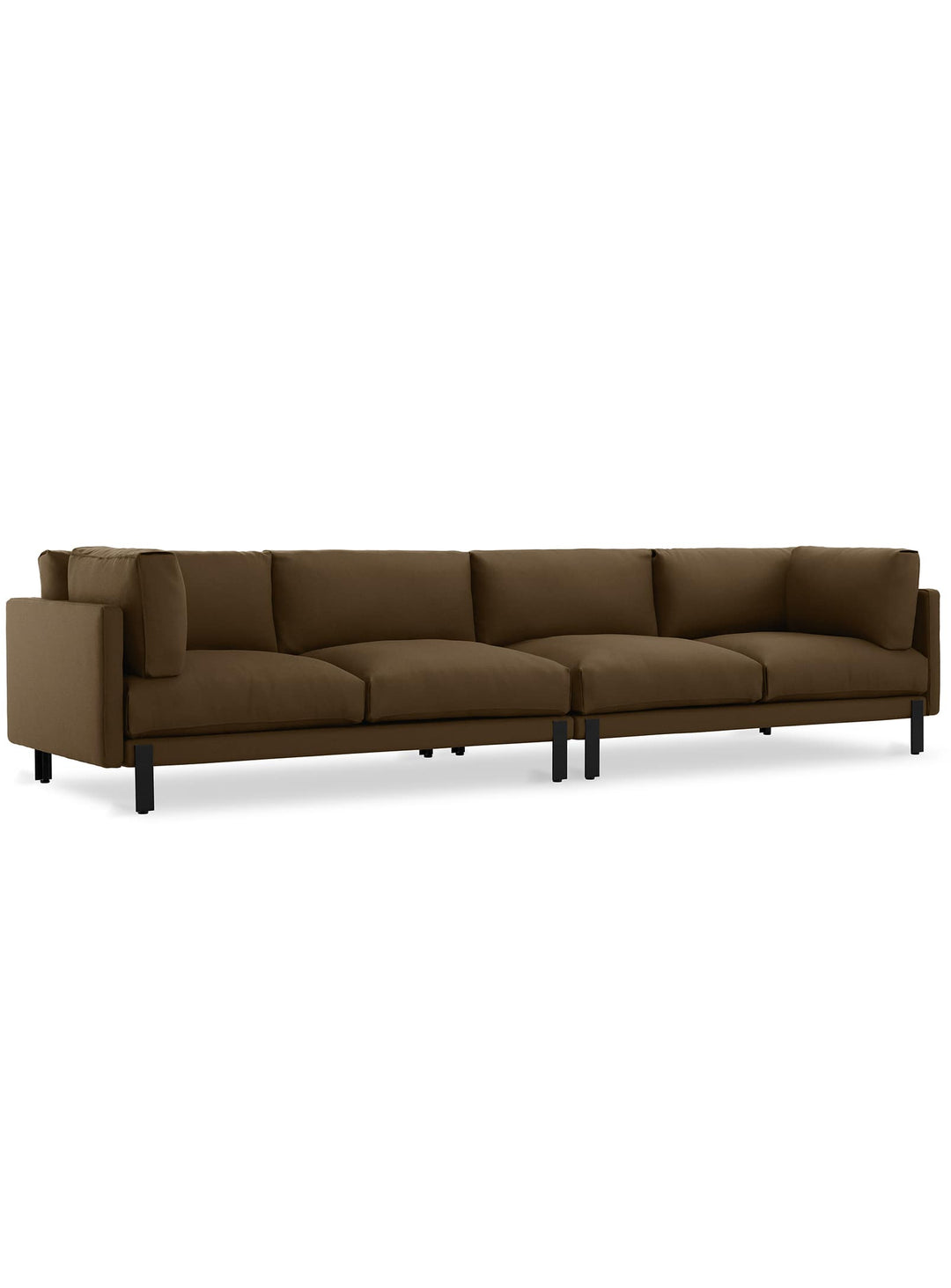 Sofa design Silverlake XL de Gus* Modern : élégance et durabilité. Cocoa velvet
