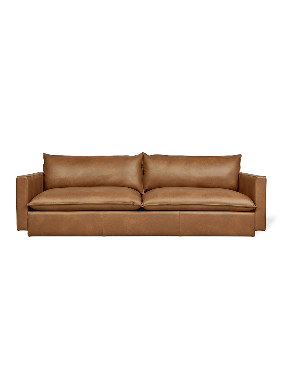 Sofa Gus* Modern Sola, look aérien et élégance Mid-century. cuir raleigh chestnut