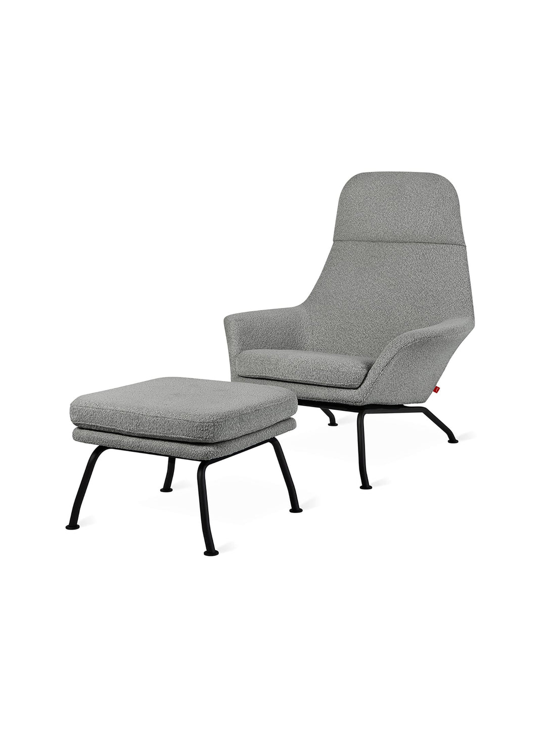 Fauteuil et ottoman Gus* Modern Tallinn, confort moelleux et style nordique.