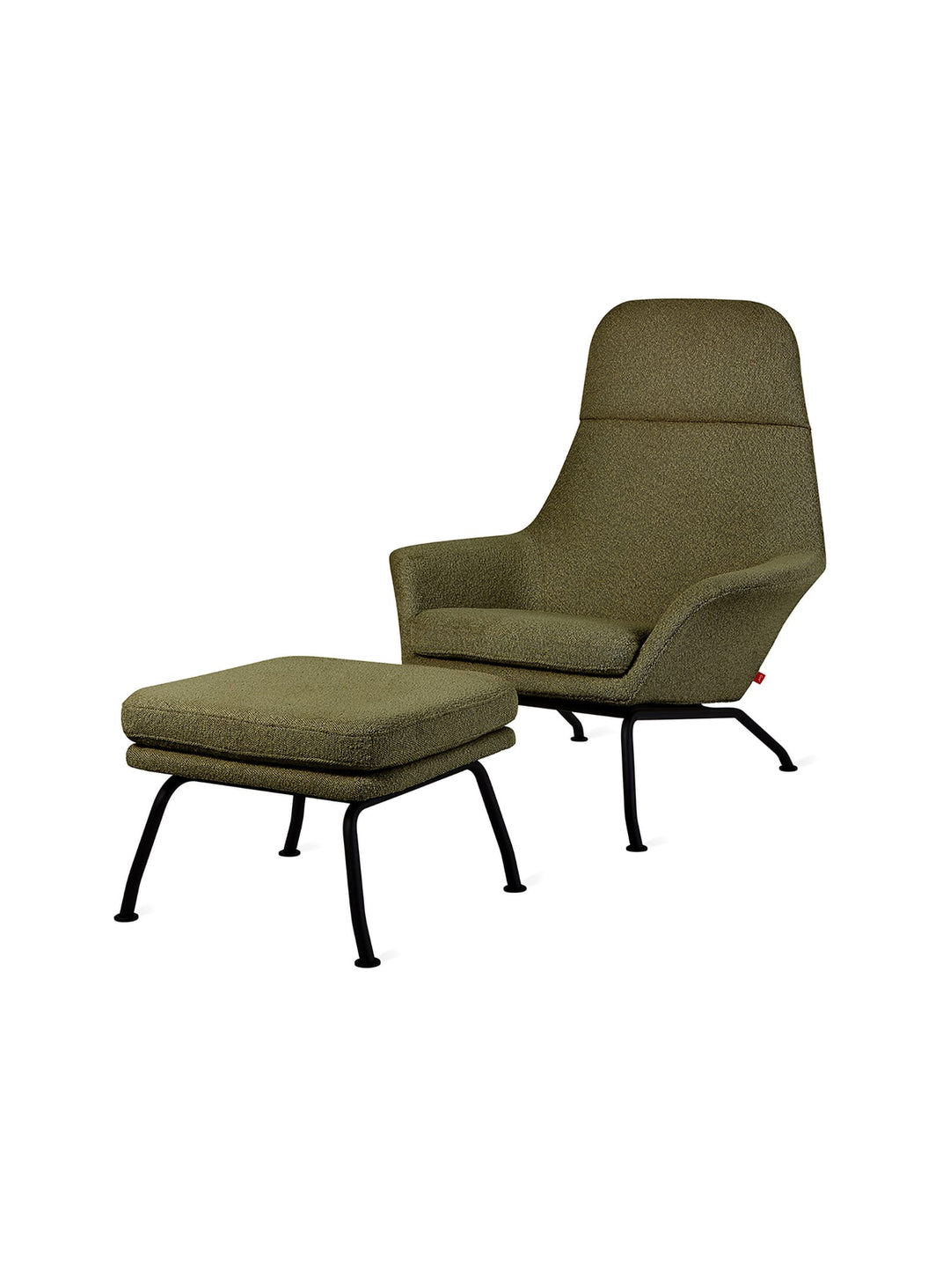 Fauteuil et ottoman Tallinn Gus* Modern, parfait pour un salon raffiné.