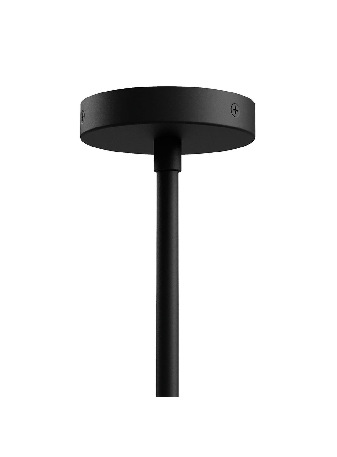 Lampe suspendue Tandem Gus* Modern, suspension raffinée aux détails chromés. noir