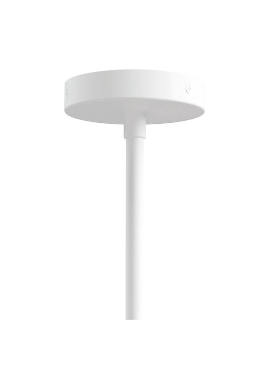 Lampe suspendue Tandem Gus* Modern, têtes orientables pour éclairage modulable. blanc